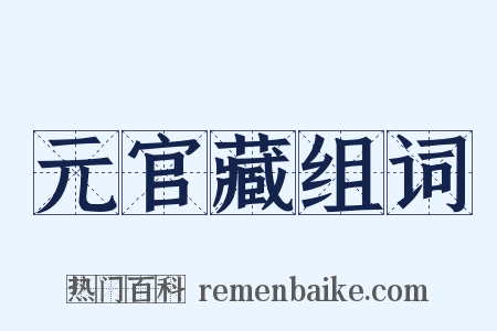 元官藏组词是什么意思的图片